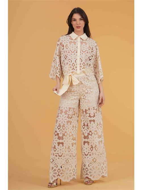 Completo in pizzo twins fantasy | T4860BEIGE